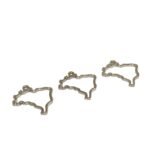 Pingente Mapa Brasil 25mm Níquel - 1 Und - Imagem 3