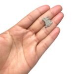 Pingente Mapa Brasil 20mm Níquel - 1 Und - Imagem 2