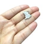 Pingente Mapa Brasil 20mm Níquel - 1 Und - Imagem 4