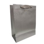 Sacola Papel Prata 10x21x27cm – 1 Und
