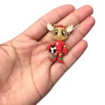 Aplique Emborrachado Alce 43mm - 1 Und - Imagem 2