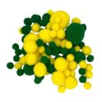Pompom Sintético Diversos  – 130 Unds
