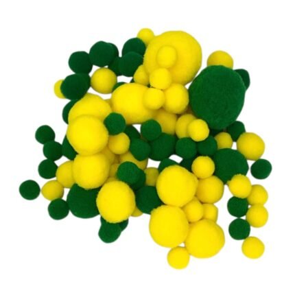 Pompom Sintético Diversos  – 130 Unds