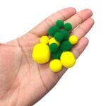 Pompom Sintético Diversos  – 130 Unds - Imagem 2