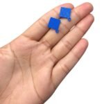 Base Brinco Losango 19mm Plástico – 1 Par - Imagem 2