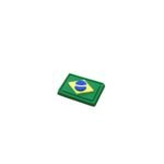 Aplique Emborrachado Bandeira Brasil 11x17mm - 10 Unds - Imagem 3