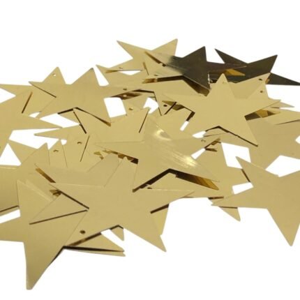 Paetê Pastilha Estrela 46mm Plástico – 20 Gramas