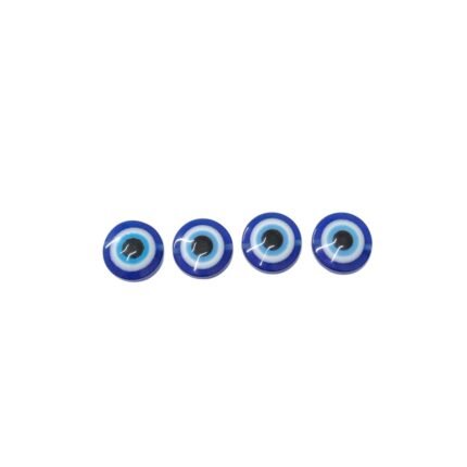 Entremeio Achatado Olho Grego 20mm Resina – 1 Und