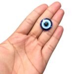 Entremeio Achatado Olho Grego 20mm Resina – 1 Und - Imagem 2