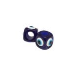 Entremeio Cubo Olho Grego 16mm Resina - 1 Und