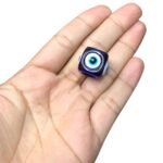 Entremeio Cubo Olho Grego 16mm Resina - 1 Und - Imagem 2