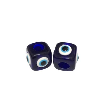Entremeio Cubo Olho Grego 25mm Resina – 1 Und