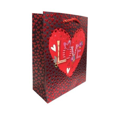 Sacola P/ Presente 8x18x23cm Papel Decorado – 1 Und