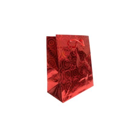 Sacola Papel Holográfico P/ Presente 5x5x11,5x14cm - 1 Und