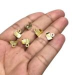Terminal Xadrez 9mm Dourado Exclusivo – 20 Unds - Imagem 2