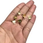 Terminal Xadrez 9mm Dourado Exclusivo – 20 Unds - Imagem 3