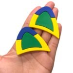 Aplique Emborrachado Orelha Gato 6cm - 2 Unds - Imagem 2