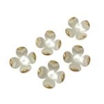 Conta Flor Tulipa 42mm Abs - 4 Unds