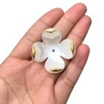 Conta Flor Tulipa 42mm Abs - 4 Unds - Imagem 2