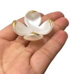 Conta Flor Tulipa 42mm Abs - 4 Unds - Imagem 4