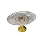 Suporte P/ Doce Redondo Luxo Lapidado - 1 Und