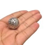 Entremeio Bola 20mm Rendado Níquel - 1 Und - Imagem 4