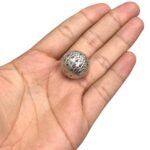 Entremeio Bola 20mm Rendado Níquel - 1 Und - Imagem 2