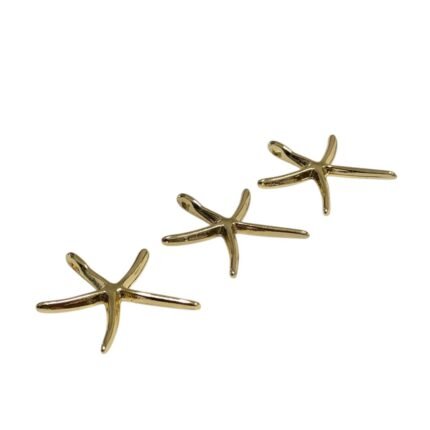 Pingente Estrela Do Mar 28mm Dourado – 1 Und