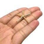 Pingente Estrela Do Mar 28mm Dourado – 1 Und - Imagem 3