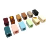 Conta Tubo Retangular 19x34mm Acrílico - 2 Unds