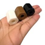 Conta Tubo Hexagonal 20x25mm Resina - 3 Unds - Imagem 4