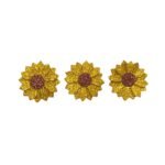 Aplique Eva Girassol Junino 3,5cm - 6 Unds