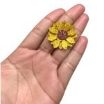 Aplique Eva Girassol Junino 3,5cm - 6 Unds - Imagem 2