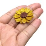Aplique Eva Girassol Junino 3,5cm - 6 Unds - Imagem 4