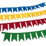 Aplique Feltro Bandeira Junino 22cm - 6 Unds - Imagem 3