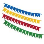 Aplique Feltro Bandeira Junino 22cm - 6 Unds