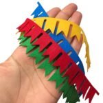Aplique Feltro Bandeira Junino 22cm - 6 Unds - Imagem 2