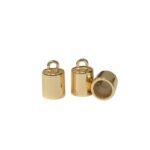 Terminal Colagem 8x16mm Dourado - 1 Und