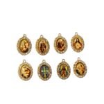 Pingente Religioso Diversos 28mm Dourado  - 1 Und