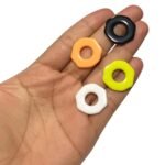 Conta Octogonal Vazada 22mm Acrílico - 20 Gramas - Imagem 2