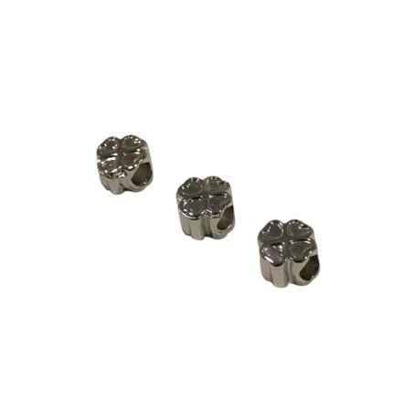 Entremeio P/ Pulseira Pandora Trevo 10mm Níquel – 1 Und