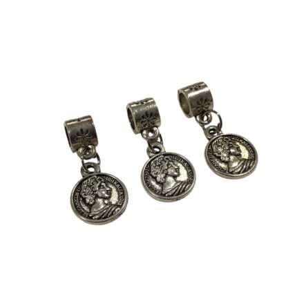 Entremeio P/ Pulseira Pandora Moeda 27mm Níquel – 1 Und