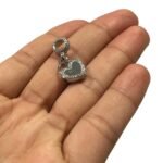 Entremeio P/ Pulseira Pandora Coração 26mm Níquel – 1 Und - Imagem 4