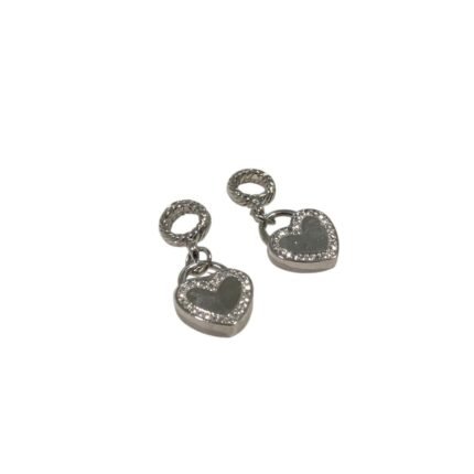 Entremeio P/ Pulseira Pandora Coração 26mm Níquel – 1 Und