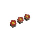 Entremeio P/ Pulseira Pandora Flor 10mm Níquel – 1 Und