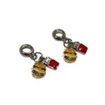 Entremeio P/ Pulseira Pandora Lanche 25mm Níquel – 1 Und