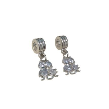 Entremeio P/ Pulseira Pandora Menino/Menina 26mm Níquel – 1 Und