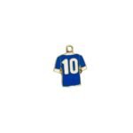 Pingente Camisa 10 Brasil 29mm Dourado – 1 Und