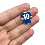 Pingente Camisa 10 Brasil 29mm Dourado – 1 Und - Imagem 2