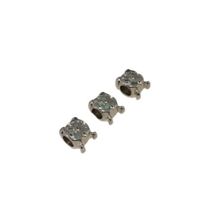 Entremeio P/ Pulseira Pandora Relógio 11mm Níquel – 1 Und